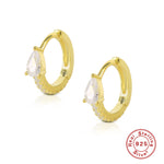Colorful Water Drop Hoop Earrings
