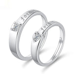 Moissanite Engagement Couple Couple Rings
