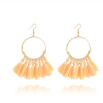 Big Round Drop Dangle Earrings