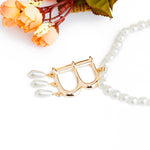 Pearl Necklace Creative Sweater Chain Letter Pendant
