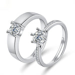 Moissanite Engagement Couple Couple Rings