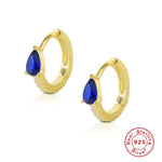 Colorful Water Drop Hoop Earrings