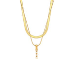 Women's Double-layer Chain Pearl Pendant Necklace