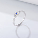 925 Sterling Silver 18K Gold Plated Evil Eye Exquisite Ring for Women Zircon Rings Jewelry Wedding Engagement Anillos