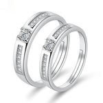 Moissanite Engagement Couple Couple Rings