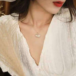 Pearl Pendant Necklace Female Clavicle Chain