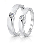 Moissanite Engagement Couple Couple Rings