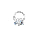 Piercing Jewelry Nose Ring Seamless Hoop Opal Zircon Earrings