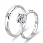 Moissanite Engagement Couple Couple Rings