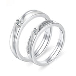 Moissanite Engagement Couple Couple Rings