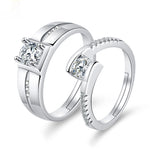 Moissanite Engagement Couple Couple Rings