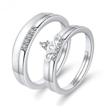 Moissanite Engagement Couple Couple Rings