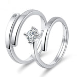 Moissanite Engagement Couple Couple Rings