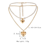 Pendant Trendy Temperament Beaded Chain Pearl Necklace Clavicle Chain Female