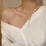 Pearl Pendant Necklace Fashion Simple Sweater Chain