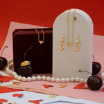 Independent Station Loving Heart Zircon Necklace Bracelet