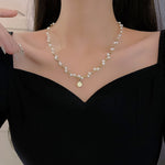 Pearl Necklace All-matching Graceful Pendant Personalized Clavicle Chain Necklace