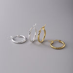Stainless Steel Earrings Hoop Circle Women Gold