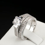 Hot European and American engagement rings diamond sets ring jewelry