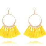 Big Round Drop Dangle Earrings