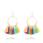 Big Round Drop Dangle Earrings