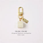 Cross-border Rose Bow Pearl Tassel Key Chain Car Pedant Decoration