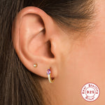 Colorful Water Drop Hoop Earrings