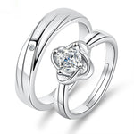 Moissanite Engagement Couple Couple Rings