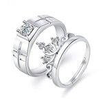Moissanite Engagement Couple Couple Rings