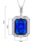 Copper Bottom Gold Plated New European And American Fashion Square Pendant Necklace