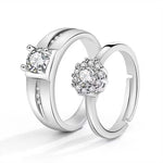 Moissanite Engagement Couple Couple Rings