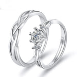 Moissanite Engagement Couple Couple Rings