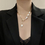 Pearl Pendant Necklace Fashion Simple Sweater Chain