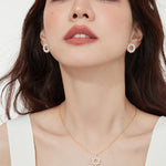 Pearl Pendant Necklace Niche Sweater Chain