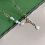 Pearl Pendant Necklace Fashion Simple Sweater Chain