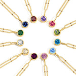 Necklace Women's Fashion Popular Necklace Diamond Birthstone Necklace
