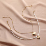 Pendant Trendy Temperament Beaded Chain Pearl Necklace Clavicle Chain Female