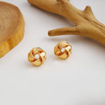 Fashion Geometry Pattern Stud Earrings Silver Needle Retro Hoop Earrings